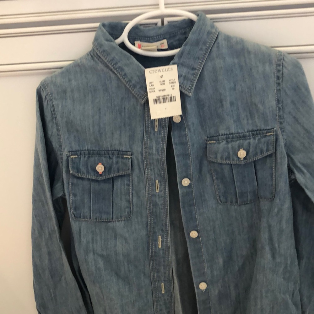 Girls J-crew dress shirt size 10